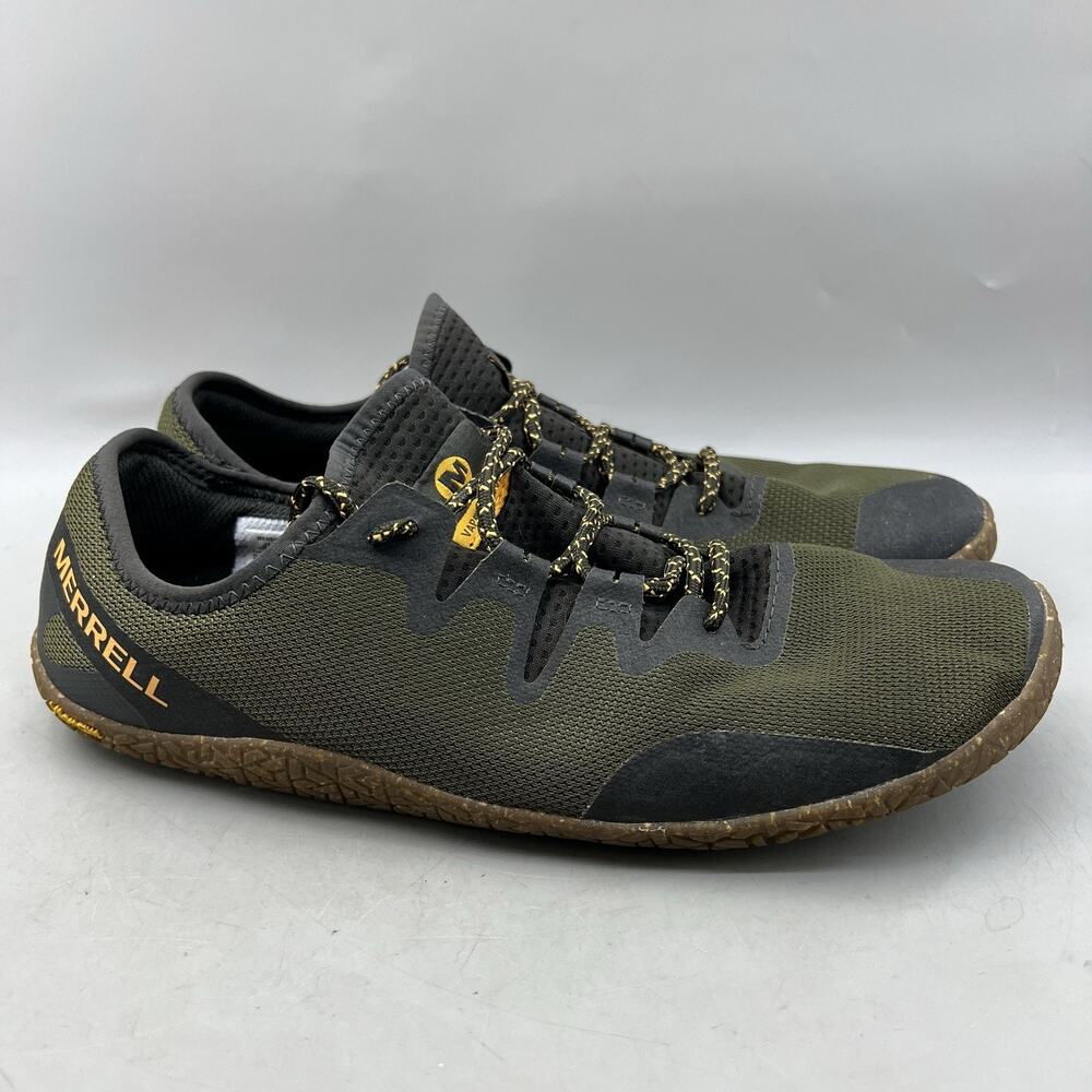 Merrell Vapor Glove 5 Barefoot Shoes Men Size 11 Green Mesh Comfort Low Sneakers